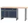 KÜPPER Werkbank Eintürig mit 4 Schubladen 84 x 170 x 60 cm Dunkelblau