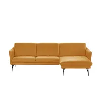 himolla Ecksofa Leder  1928 ¦ gelb ¦ Maße (cm): B: 280 H: 83