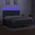 vidaXL Boxspringbett mit Matratze & LED Dunkelgrau 180x200 cm Stoff