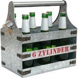 Bierträger Metall mit Öffner Flaschenträger 6 Zylinder V6 96402 Flaschenträger