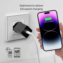 SBS USB-C Ladegerät GaN, kompakt und leistungsstark, EU-Stecker, ideal für Android-Smartphones, iPhone, Tablets, MacBook
