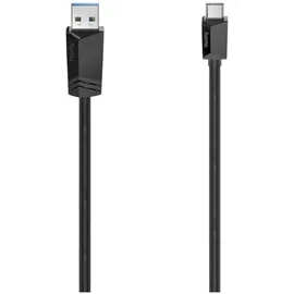 Hama USB-C auf USB-A 1,5 m Schwarz