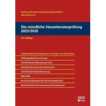 HDS-Verlag Die mündliche Steuerberaterprüfung 2025/2026, 18. Auflage