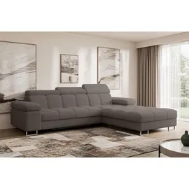 altdecor Ecksofa Cord mit Schlaffunktion 2-Sitzer Beige
