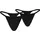 Puma Microfiber Tanga Strings 2 St. Schwarz L