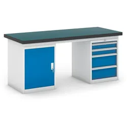 Werkbank GB mit Schrank und Schubladencontainer, 1800 mm