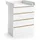 VitaliSpa Wickelkommode Emmi, Weiß/goldkraft Eiche, 80 x 111.7 cm mit 4 Schubladen,