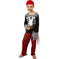 dressforfun Piraten-Kostüm Jungenkostüm Pirat schwarz 152 (12-14 Jahre) - 152 (12-14 Jahre)