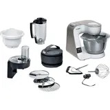 Bosch MUM5XW34 Serie 4, MUM 5 Küchenmaschine Weiß/Champagne (Rührschüsselkapazität: 3,9 l, 1000 Watt)