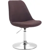 CLP Esszimmerstuhl Maverick, Stoff-Bezug, drehbar, höhenverstellbar braun