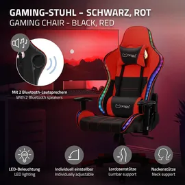ML-Design Gaming Stuhl Kunstleder Rot