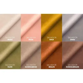 kaiser möbel Ecksofa U-Form XL, Stoff Velours Salvador, Braun, Selia U XL - Braun