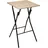 5five simply smart Klappbarer Bartisch 60 x 60 x 75 cm Beige/Braun