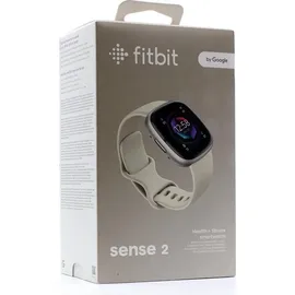 Fitbit Sense 2 aluminium platin/mondweiß