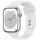 Apple Watch Series 8 GPS 41 mm Aluminiumgehäuse silber, Sportarmband weiß