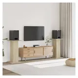 vidaXL Lautsprecherständer 2Stk. Sonoma-Eiche 30x30x80cm Holzwerkstoff