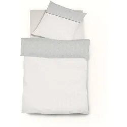 fleuresse Bettwäsche Black Premium 135 x 200 cm Damast Silber