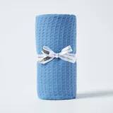 Homescapes BABYDECKE Waffelpiqué 125/150 cm, Bio-Baumwolle,
