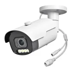Indexa 29248 IP-Kamera 8MP Netzwerk-Kamera Motorzoom 2, 8-12mm KI-Funktionen PoE IR45m weiß NWB6858M