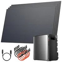 Solarway Balkonkraftwerk Monokristallin 800 W inkl. 3,8 kWh EcoFlow