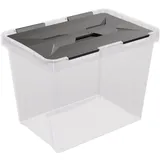 sunware perfectly organised Aufbewahrungsbox 36 x 23,5 x 26,3 cm 1-tlg. Grau/Transparent