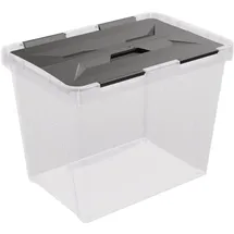 sunware perfectly organised Aufbewahrungsbox 36 x 23,5 x 26,3 cm 1-tlg. Grau/Transparent