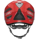 - Fahrradhelm mit Rücklicht und Regenhaube - für den Stadtverkehr - Damen Herren - Rot, Größe M (52-57 cm),