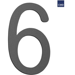 CMD Creative Metalldesign Hausnummer 6, Höhe 16cm, anthrazit CMD-6-anthrazit