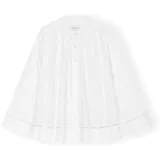 MOSHI MOSHI MIND Blusentop MOSHI MOSHI MIND "moshi moshi mind Shirt july", Damen, Gr. M, weiß, Obermaterial: 100% Baumwolle, Blusen Blusentop