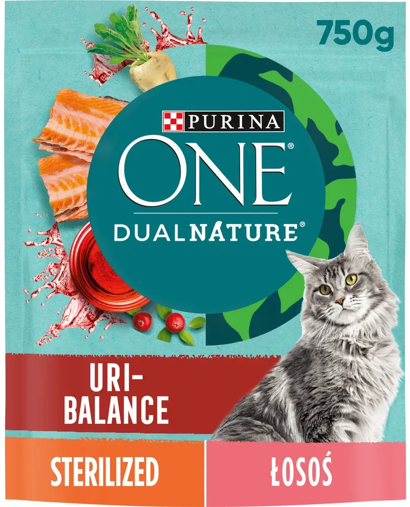 PURINA ONE® DualNature® URI-BALANCE Sterilisiert mit Cranberry, Inhaltsstoff Nr. 1 Lachs (Rabatt für Stammkunden 3%)