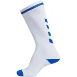 hummel Socken Elite Indoor SOCK HIGH, Weiß/True Blau, 35-38