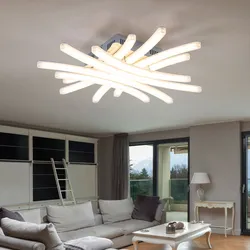 40 Watt SMD LED Decken Lampe Chrom Beleuchtung Küchen Leuchte  749053