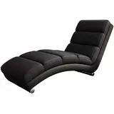 Mirjan24 Relaxliege 62 x 84 x 180 cm Schwarz