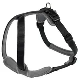 Hunter Geschirr Neopren Hundegeschirr, Nylon, gepolstert mit Neopren, M/1 schwarz/grau