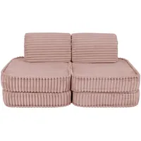 MeowBaby Kindersofa,, Violett, Textil, 120x25x60 cm, Kinder- & Jugendzimmer, Kindermöbel, Kindersitzmöbel & -tische, Kindersessel & -sofas