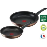 Tefal Resource Frypan set 24 & 28 cm Brown