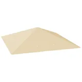 CHICFURN Pavillon-Ersatzdach Ersatzdach für Pavillon 3x3 m aus Oxford-Stoff, wasserabweisend, (Packung, Mit UPF30+ Schutz und 8 Entwässerungslöchern), Ersatzbezug für Pavillons, geeignet für Garten und Terrasse, Beige beige