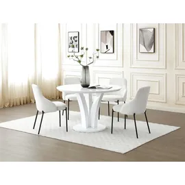 vente-unique VIALETA Ø 120 cm weiß