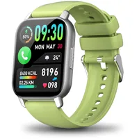 WeurGhy Smartwatch Herren Damen Herren mit Telefonfunktion, 1.85" Zoll Touchscreen Fitnessuhr