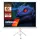 Celexon basic Stativ-Leinwand 120" | 220x220 cm 1:1 | mobile transportable 4K, Full-HD Leinwand | Beamerleinwand mit Stativ für Heimkino- und Büropräsentationen | Blitzschneller Aufbau in 3 Schritten