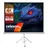 Celexon basic Stativ-Leinwand 120" | 220x220 cm 1:1 | mobile transportable 4K, Full-HD Leinwand | Beamerleinwand mit Stativ für Heimkino- und Büropräsentationen | Blitzschneller Aufbau in 3 Schritten