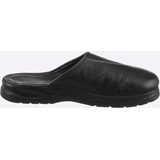 Pantoffel, Herren, Gr. 47, schwarz, Lederimitat, Schuhe