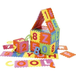 Knorr toys - Puzzlematte - Alphabet plus Zahlen, 36 tlg, 30cm