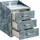 ed exciting design Nachtkonsole MOON Nachttisch Boxspringbett, Infinity Smoke Blue - Funktionaler Nachtschrank mit LED-Beleuchtung und USB-Anschluss (B/H/T)