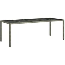vidaXL Gartentisch 250 x 100 x 75 cm Grau