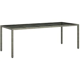 vidaXL Gartentisch 250 x 100 x 75 cm Grau