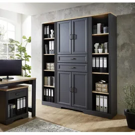 Innostyle Aktenschrank Varese , schwarz , Maße (cm): B: 86 H: 204 T: 38.0