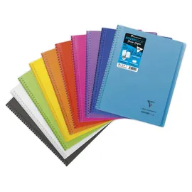Clairefontaine 391201C Spiralbuch Koverbook Zeichen/Skizzieren – A4 + 22,5 x 29,7 cm – 100 Seiten – Zeichenpapier extra weiß 125 g – Umschlag aus Polypropylen Farbe zufällig