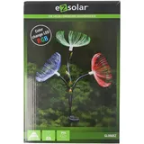 ez solar LED-Gartenlicht Pusteblume mit 3 RGB LED Farbwechsel, inklusive Solarpanel und Akku