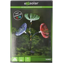 ez solar LED-Gartenlicht Pusteblume mit 3 RGB LED Farbwechsel, inklusive Solarpanel und Akku